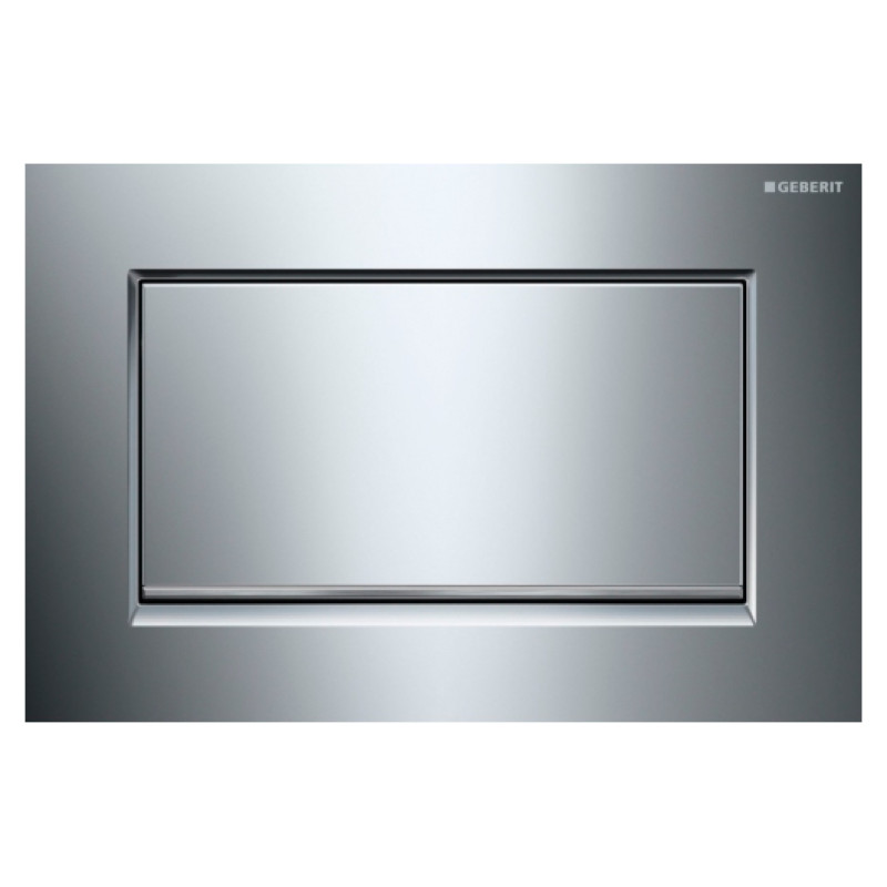 Geberit SIGMA10 SQUARE змивна клавішадля змивання / зупинки змивання, з кріпленням на гвинтах, глянцевий хром /хромований, матовий, (115.893.KY.1)