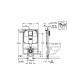 Grohe Rapid SL Инсталляция для подвесного унитаза для небольших ванных комнат, смывной бачок 80 мм, (38994000)
