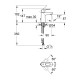 Grohe BauLoop Смеситель для раковины, однорычажный, с цепью, (23336000)