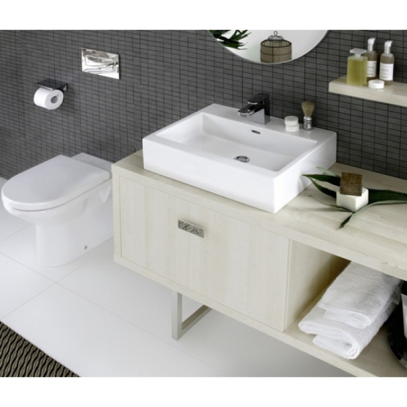 Laufen LIVING CITY раковина 500*4600мм, з 1-м отв. пiд змiшувач, з отвором переливу, монт. зверху, (H8174310001041)