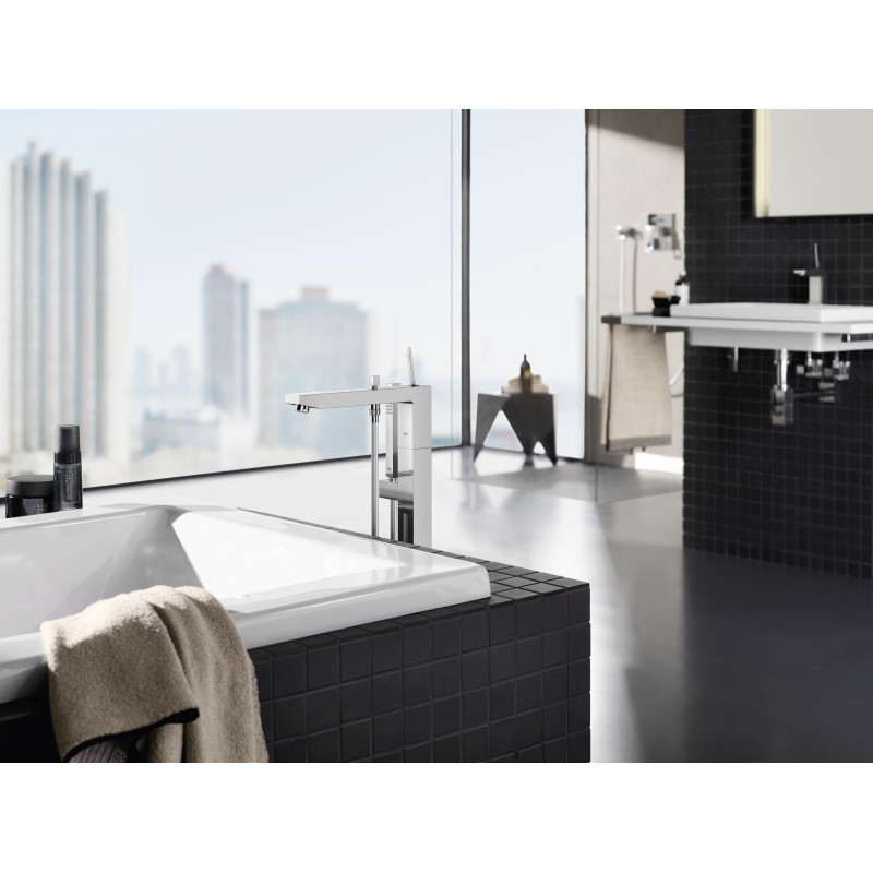 Grohe Eurocube Смеситель для ванны однорычажный, DN 15, монтаж на пол, хром, (23672001)