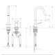 Axor Citterio M Смеситель для раковины 160, на 2 отверстия, хром, (34132000)