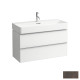 Laufen SPACE тумба 52*93,5*38,5см, для раковини 810287, з 2-ма ящ., колiр Dark Elm, (H4102021601031)