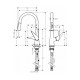 Hansgrohe Talis S Смеситель для кухни, однорычажный, с выдвижной лейкой, цвет нержавеющая сталь, (72813800)