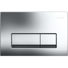 Geberit Delta 51 змивному клавіша, подвійний змив, пластик, хром глянець, (115.105.21.1)