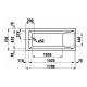Laufen PRO ванна 1700*750*600мм, без панелi, з алюмiн.рамою, без злив переливу, (H2319510000001)