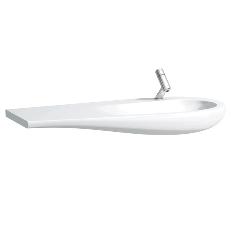 Laufen ILBAGNOALESSI ONE раковина-стiлешниця 120*50*16,5см, з отв. для змiшувача, поличка злiва, (H8149744001041)