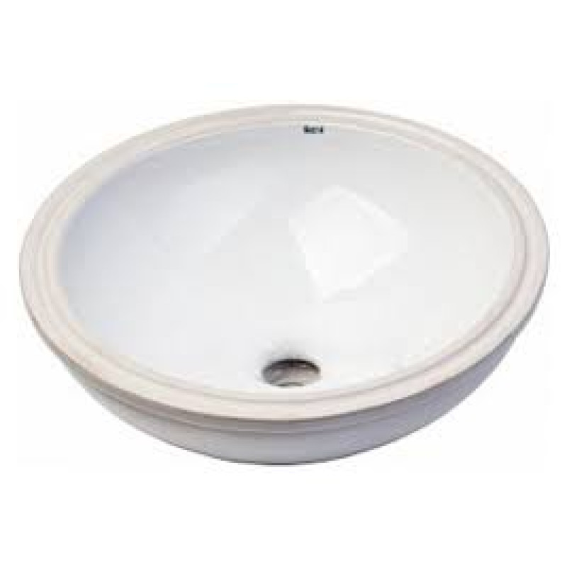 ROCA FORO раковина кругла 41см, що вбудовується знизу, без отв. для змiшувача, з комплектом крiплень, (A327884000)