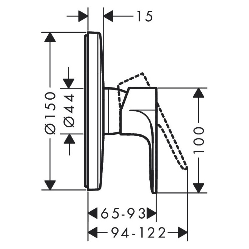 Hansgrohe Смеситель для душа Rebris S (72667670)