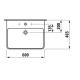 Laufen PRO S умивальник 60 * 46,5 см, без отвору під змішувач, білий, (H8109630001091)