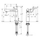 Hansgrohe Talis S Змішувач для раковини, одноважiльний, (72113000)