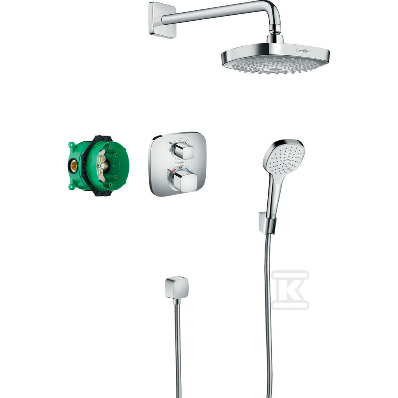 Hansgrohe CROMA SELECT E душовий набір прихованого монтажу з термостатом, колір хром, (27294000)
