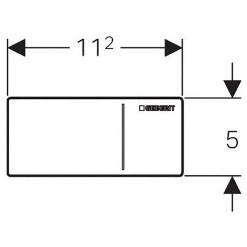 Geberit Sigma 70 смывная клавиша, дистанционный скрытый смыв type 70, двойной смыв, для Sigma бачков 12 см, стекло черное, (115.630.SJ.1)