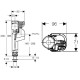 Geberit IMPULS 360 3/8 впускной клапан для наружного бачка, (281.207.00.1)