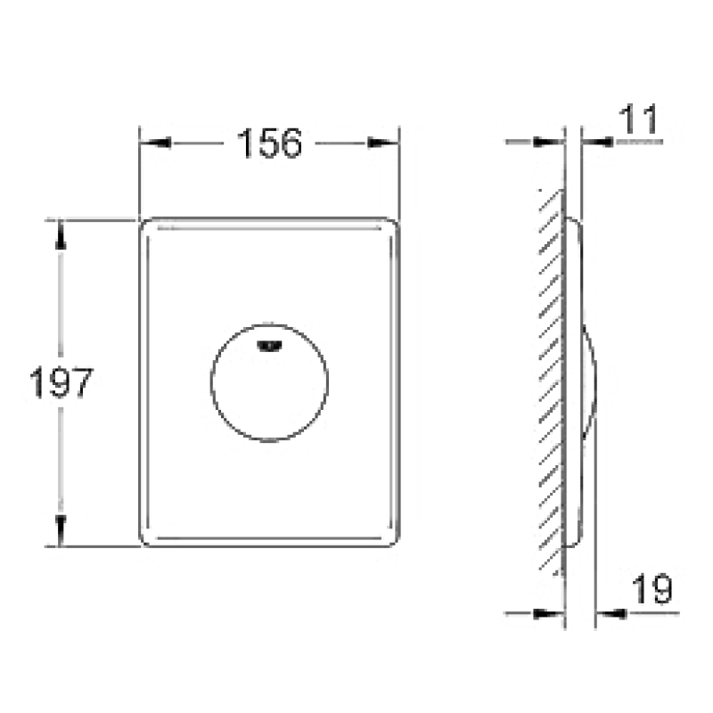 Grohe Skate Клавиша Смыва кол альпин-белый, (37547SH0)