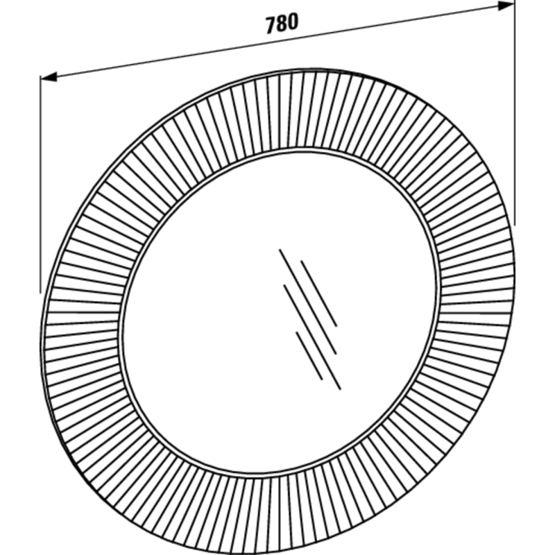 Laufen KARTELL дзеркало, (H3863310840001)