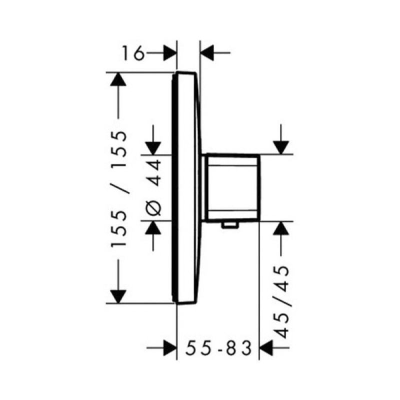 Hansgrohe Ecostat E Термостат для душу, (15705000)