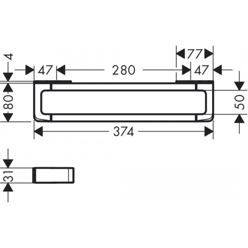 Axor Поручень 300мм, (42830000)