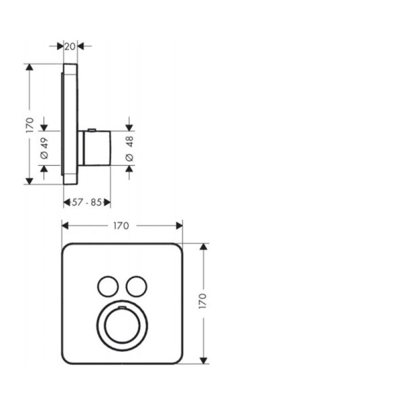 Axor Citterio ShowerSelect Термостат для душу, (36707000)