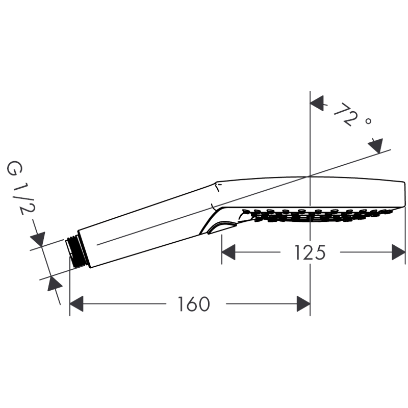 Hansgrohe Raindance Select S 120 3jet EcoSmart Ручний душ, (26531000)