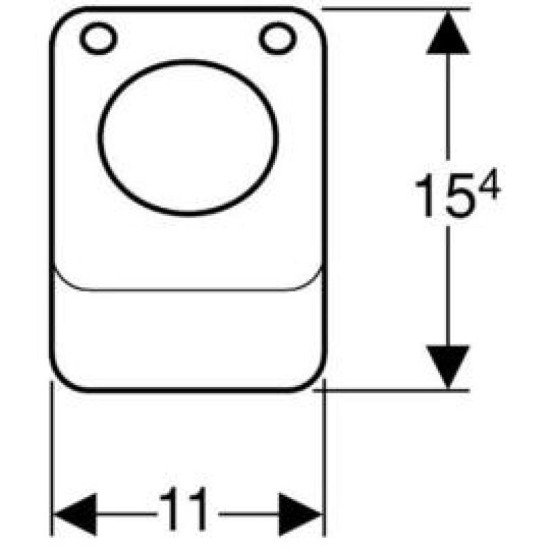 Geberit HyTouch пневмопедаль управління змивом унітазу, (115.918.00.1)