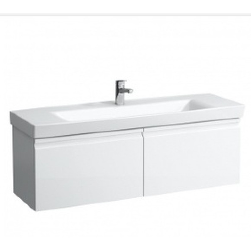 Laufen PRO S тумба 1260*450*390мм,пiд раковину 814968, 2 висувних ящ., 2 внутр. висувних ящ., колiр бiлий матовий, (H4835720964631)