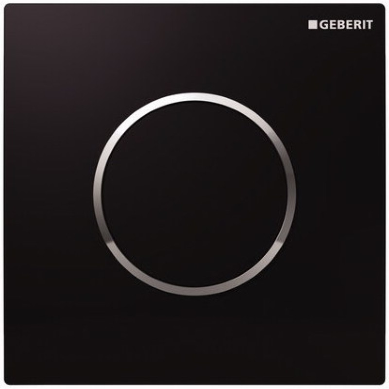 Geberit HYTOUCH ROUND Система пневматичного керування змиванням пісуара, змивна клавіша типу 10, чорний/глянцевий хром, (116.015.KM.1)