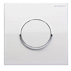 Geberit HYTOUCH ROUND Система пневматичного керування змиванням пісуара, змивна клавіша типу 10, глянцевий хром/матовий хром, (116.015.KH.1)