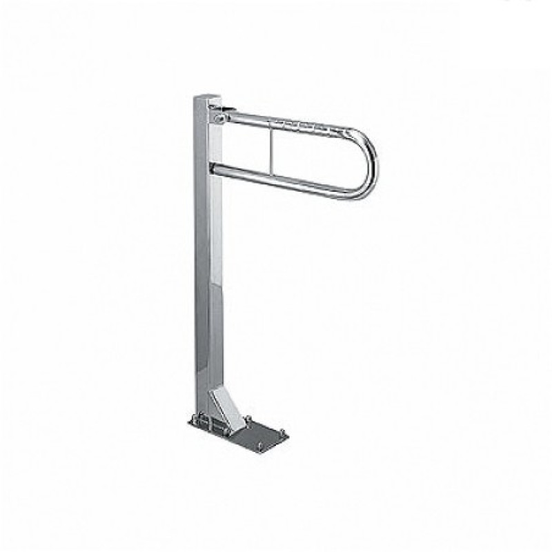 KOLO LEHNEN FUNKTION поручень для туалета напольний дугоподібний, відкидний 600 мм, гладка поверхня, Польша (L1061401)
