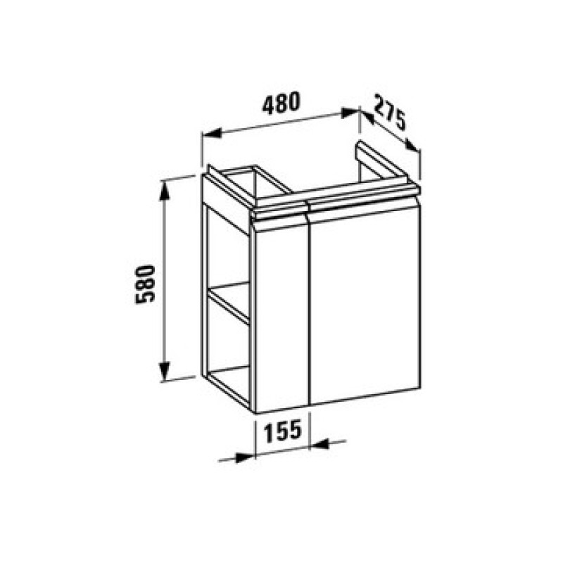 Laufen PRO-шкафчик, білий, (H4830020954631)