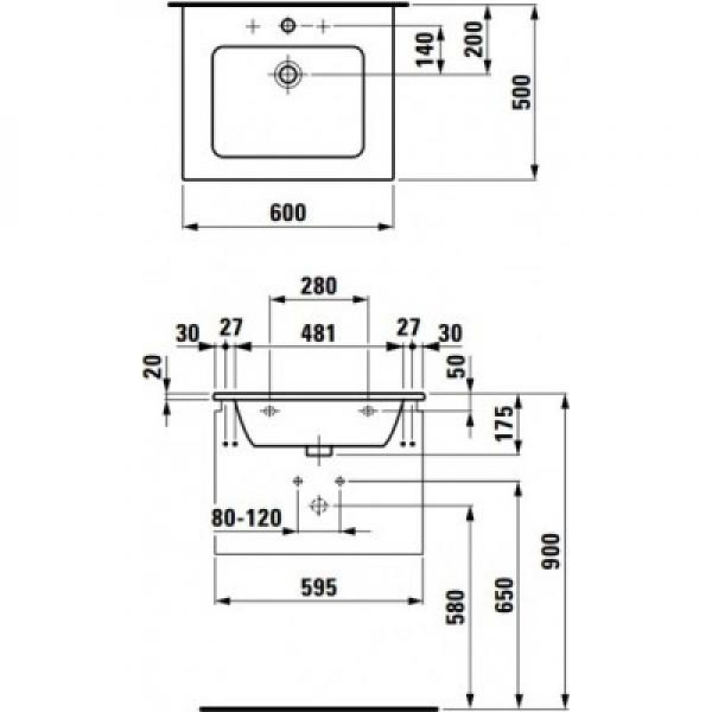 Laufen PRO S комплект тумба+раковина 80*50см (8179650001041+4834710964641) (колiр венге), (H8609634231041)