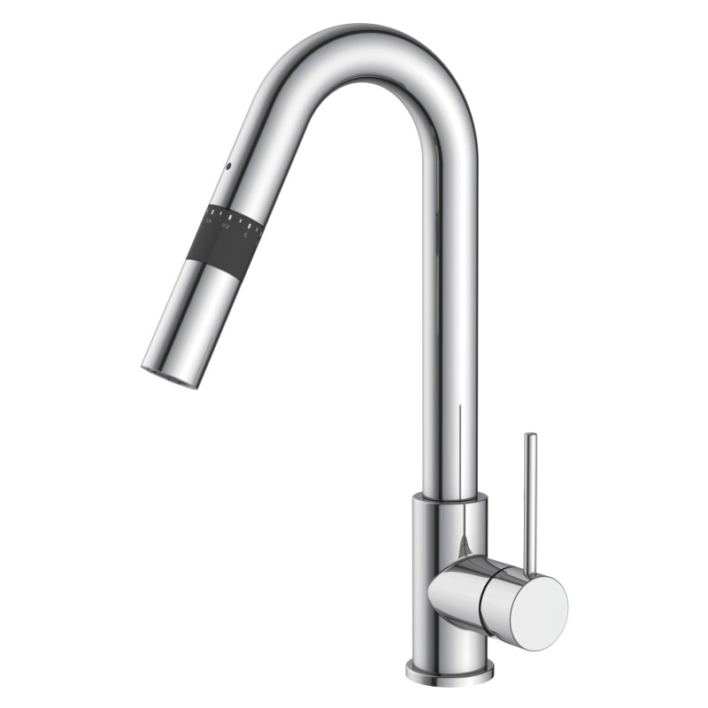 IMPRESE Смеситель для кухни Smart Bio, с дозатором, хром, 35 мм (ZMK051901151)