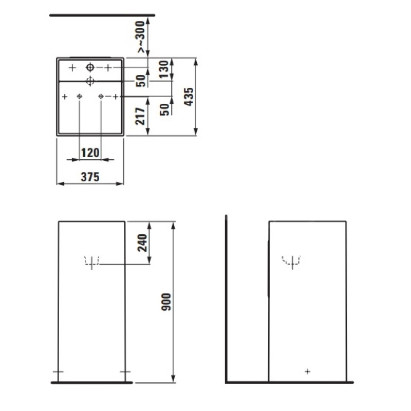 Laufen KARTELL раковина 43,5*37,5см, (H8113310001111)