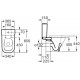 ROCA GAP унітаз підлоговий з вертикальним випуском, (A342478000)