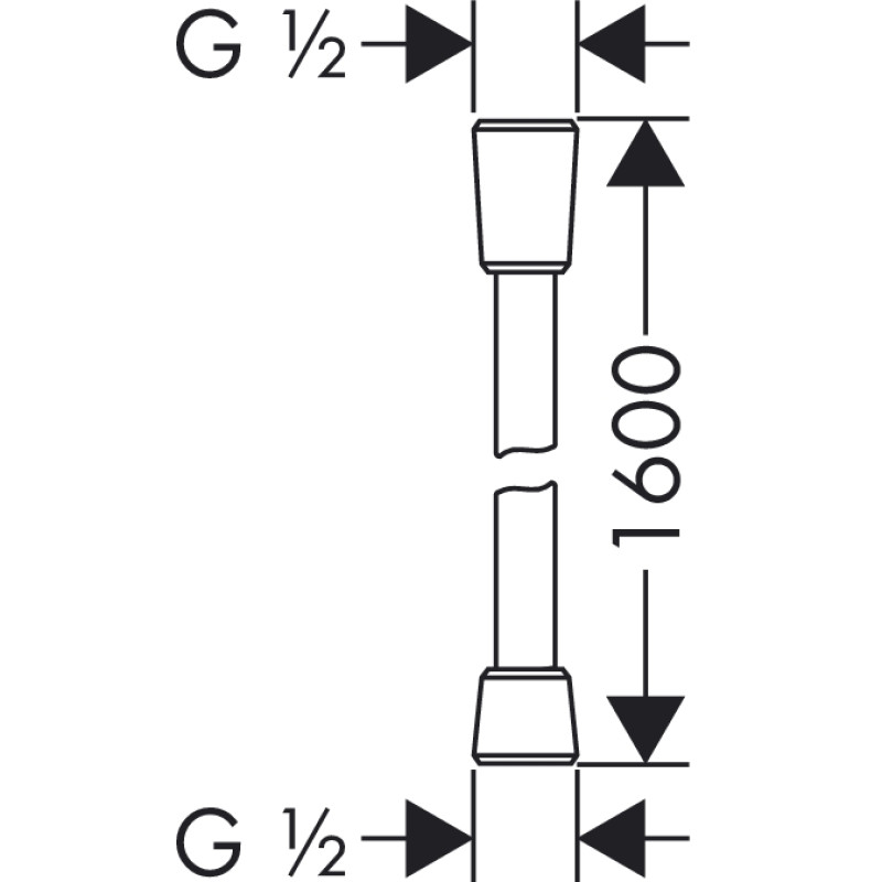 Hansgrohe Isiflex шланг для душу (хром під золото), (28276990)