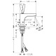 Axor Citterio Смеситель для раковины однорычажный, (39035000)