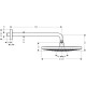 Hansgrohe Raindance Select S-верхній душ зі стіни, хром/білий, (27378400)