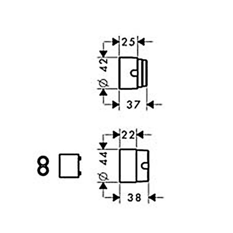Hansgrohe Подовження для прихованої частини, (31971000)