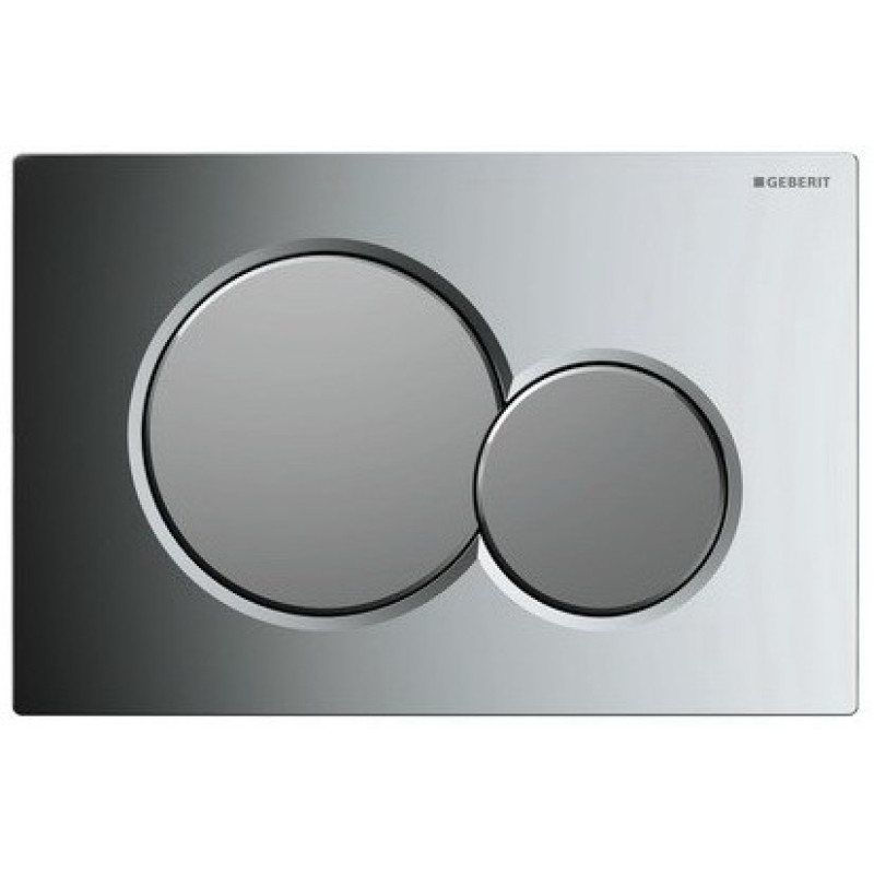 Geberit SIGMA01 ROUND змивна клавіша для подвійного змиву,глянцевий хром/матовий хром, (115.770.KA.5)