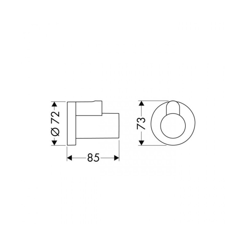 Hansgrohe Накладний ковпак вентиля кутового, (13950000)