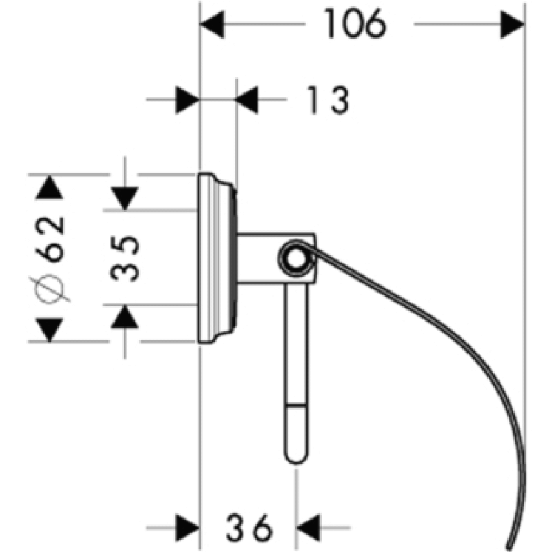 Hansgrohe Logis Держатель для туалетной бумаги, (41623000)
