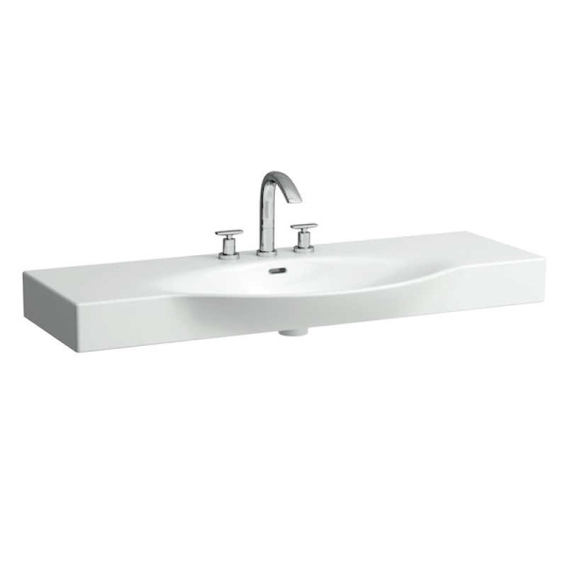 Laufen PALACE- умивальник 120*51см , за отвором пiд змiшувач, (H8117040001041)