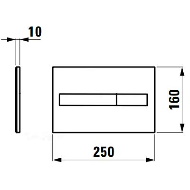 Laufen Клавиша смыва Lis (H8956610070001)