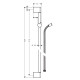 Hansgrohe Crometta Душова штанга, 0,90 м, (27614000)