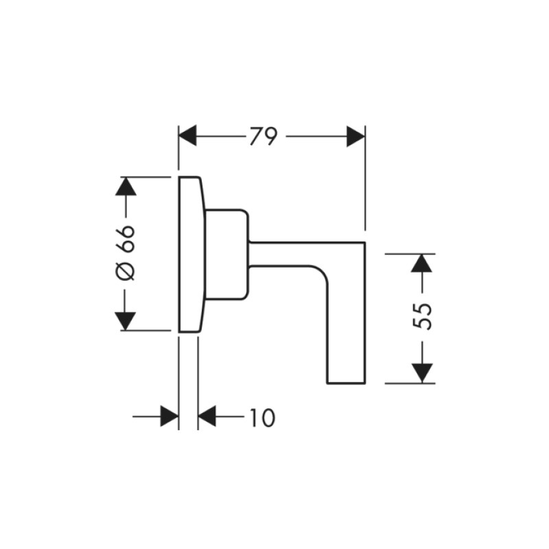 Axor Citterio Запірний вентиль,з ричагові рукояткою, AXOR (39960000)