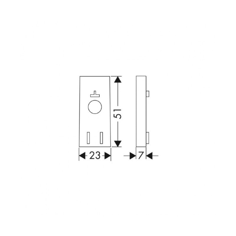 Hansgrohe Прокладка для кріплення штанги на плитку, (97450000)