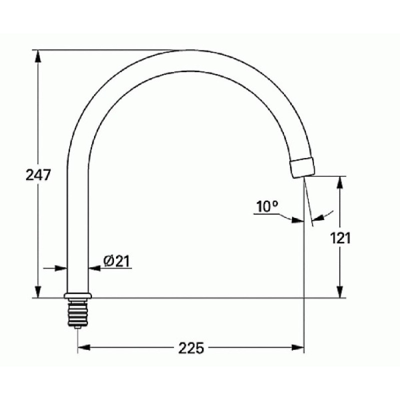 Grohe Излив для кухонного смесителя, высокий, (13049000)