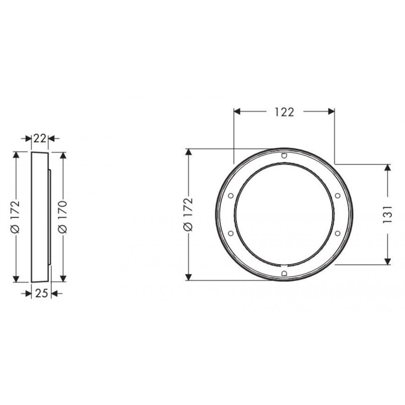Hansgrohe Подовжувач зовнішньої частини для Ibox, (13596000)