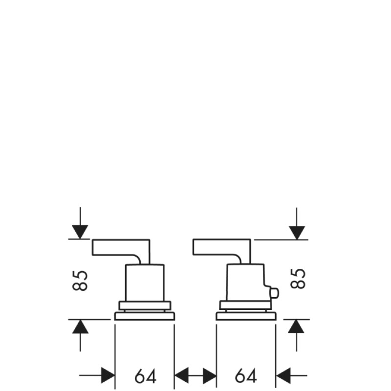 Axor Citterio Змішувач термостатичний на борт ванни, (39482000)