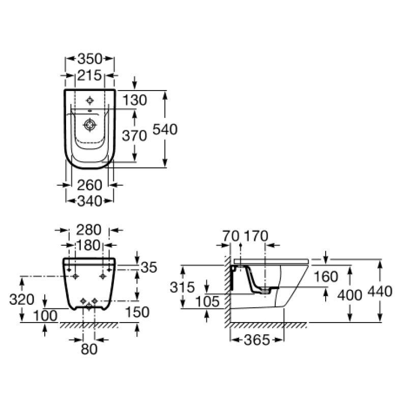 ROCA Gap пiдвiсне бiде, (A357475000)